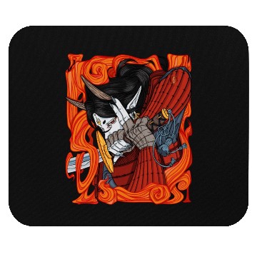 Discover Samurai Demon Warrior Mouse Pads