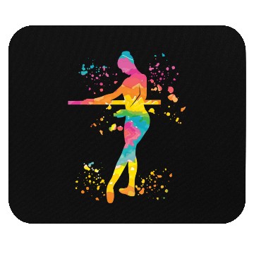 Discover Ballet Dancer Colorsplash Ballerina Mouse Pads