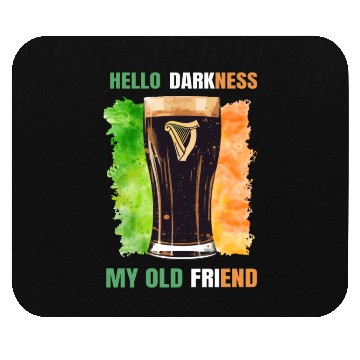 Discover Hello Darkness My Old Friend Irish Stout Mouse Pads