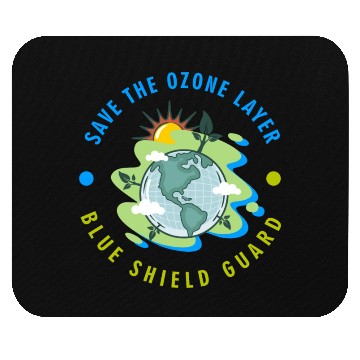 Discover SAVE THE OZONE LAYER BLUE SHIELD GUARD Mouse Pads