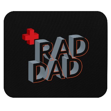 Discover Isometric Typography Rad Dad Mouse Pads
