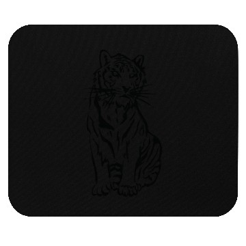 Discover Hand Drawn Wild Tiger Sketch Mouse Pads