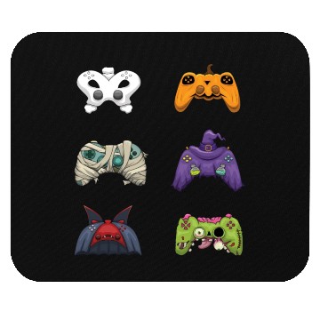 Discover Gaming Gamer Game Controller Lazy Creepy Halloween Mouse Pads