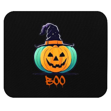 Discover Creepy Halloween Wizard Pumpkin Mouse Pads