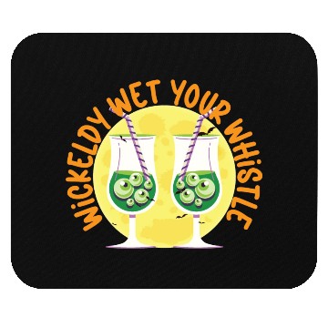 Discover Wickedly Wet Your Whistle Bartender Halloween Mouse Pads