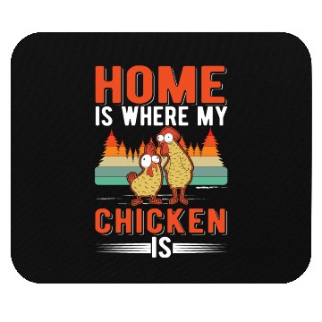 Discover Chickens Home Farmer Chicken Mouse Pads
