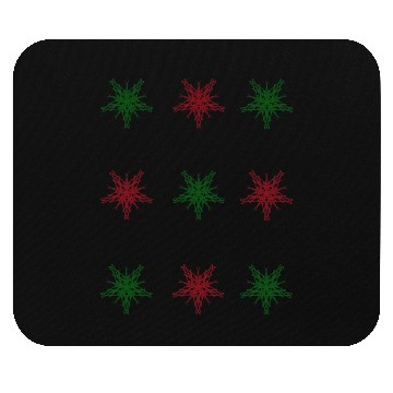 Discover Christmas Themed Snowflake Design Mouse Pads
