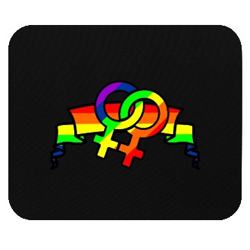 Discover Gender lesbians in rainbow colors Mouse Pads
