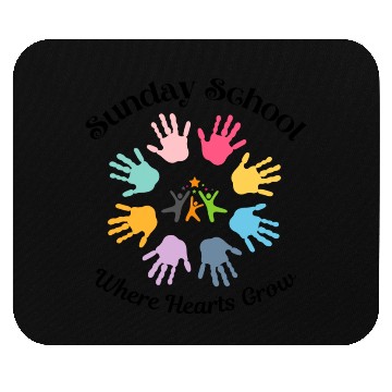 Discover Sunday School Where Hearts Grow Mouse Pads