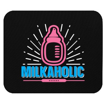 Discover Baby Newborn Milkaholic Nursery Bottle Infant New Mouse Pads