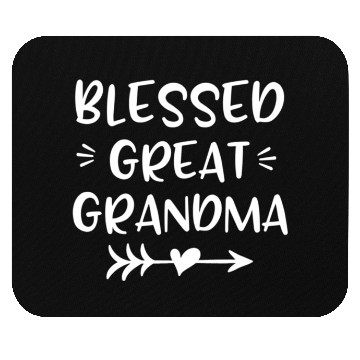Discover Blessed Great Grandma Heart Arrow Graphics Mouse Pads
