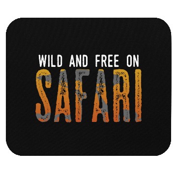 Discover Safari Love Wild Freedom Exploration Lion Leopard Mouse Pads