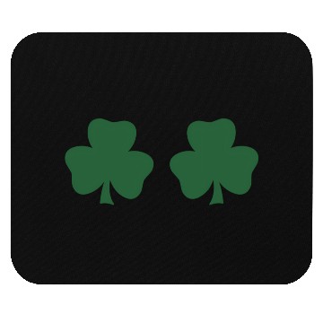 Discover St Patricks Day Shamrock Breasts Boobs Mouse Pads