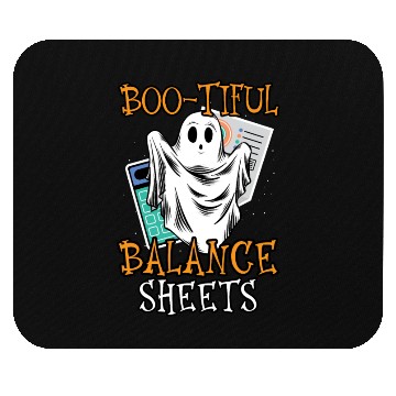 Discover Boo-tiful Balance Sheets Accountant Halloween Mouse Pads