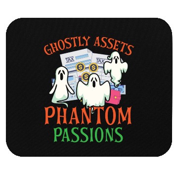 Discover Ghostly Assets Phantom Passions Scary Halloween Mouse Pads