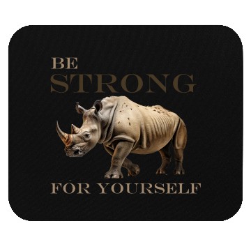 Discover rhinoceros side view Mouse Pads