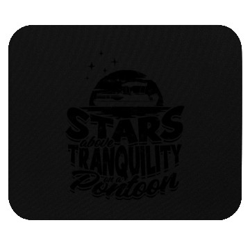 Discover Stars above, tranquility on a pontoon - Pontoon Mouse Pads
