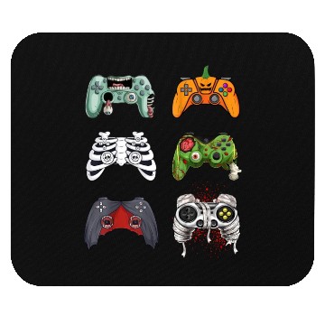 Discover Halloween Skeleton Zombie Gaming Controllers Mouse Pads
