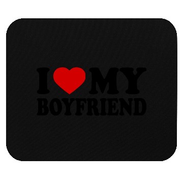 Discover I love my boyfriend Mouse Pads