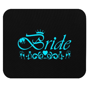 Discover Bride Bachelorette Party Blue Mouse Pads