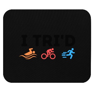 Discover I Swimming Cycling Running Marathoner Mouse Pads