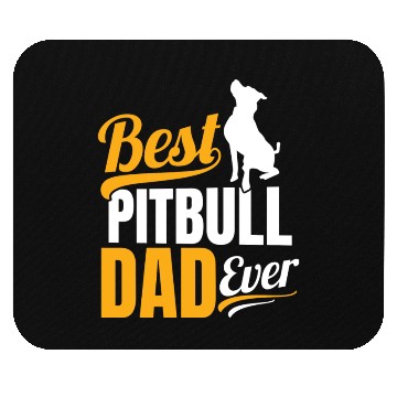 Discover Mens Best Pitbull Dad Ever Mouse Pads
