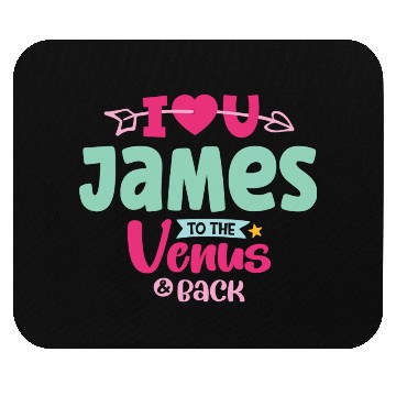 Discover I Love You James Valentines Mouse Pads