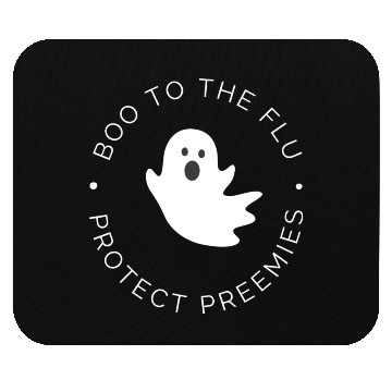 Discover NICU Halloween | Boo to the flu | Protect Preemies Mouse Pads