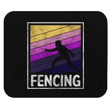 Discover Fencing Sport Sport Fencing Mouse Pads