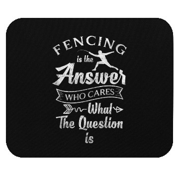 Discover Fencer Training Winner Sword Fighting Mouse Pads