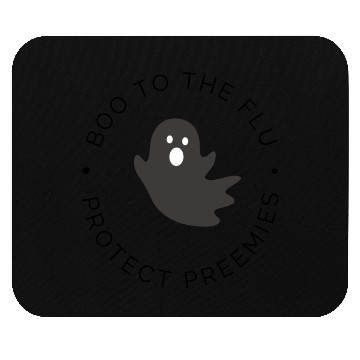 Discover NICU Halloween | Boo to the flu | Protect Preemies Mouse Pads