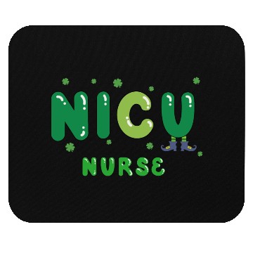 Discover Cute NICU nurse St. Patrick's design Mouse Pads