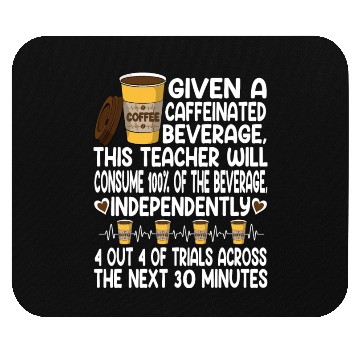 Discover Given A Caffeinated Beverage SPED Teacher Mouse Pads