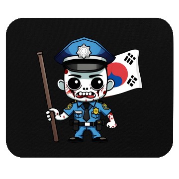 Discover Police Korean Zombie Mouse Pads