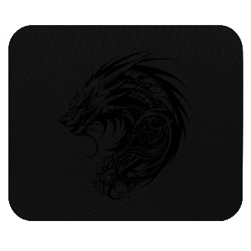 Discover Cyber Sigilism Dragon Tattoo Design Mouse Pads