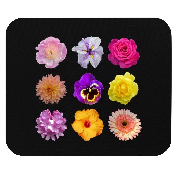 Discover Colorful spring flowers pattern Mouse Pads
