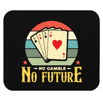 Discover Classic Blackjack No Gamble No Future Retro Dealer Mouse Pads