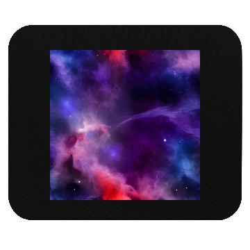 Discover Galaxy nebula abstract design Mouse Pads