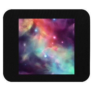Discover Galaxy nebula abstract design Mouse Pads