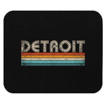 Discover Retro Detroit 313 Motor City Mouse Pads Vintage 70s