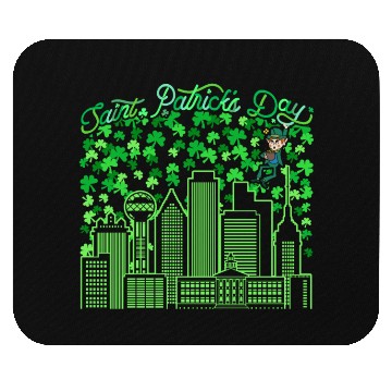 Discover Saint Patrick's Day Dallas Texas Mouse Pads