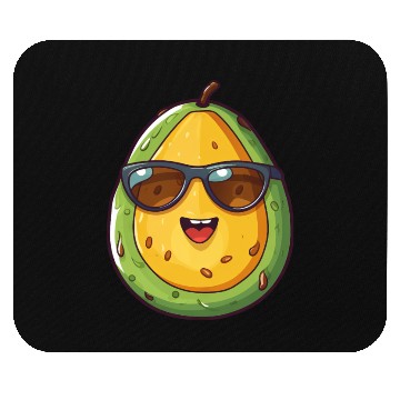 Discover Kawaii Avocado Nerd: Healthy Intelligence Mouse Pads