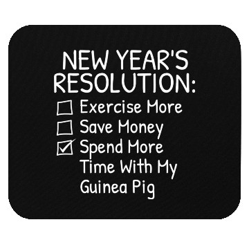 Discover New Year s Resolution For Guinea Pig Lover Mouse Pads