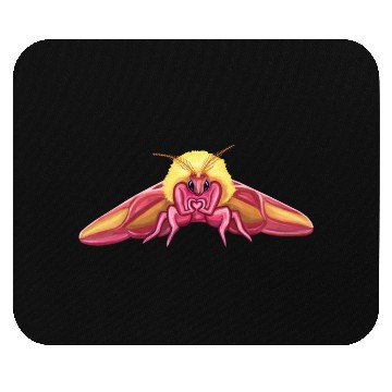 Discover Cute Rosy Maple Moth Mouse Pads
