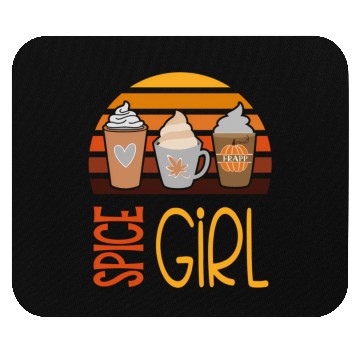 Discover Spice Pumpkin Latte Season Fall Autumn Mouse Pads