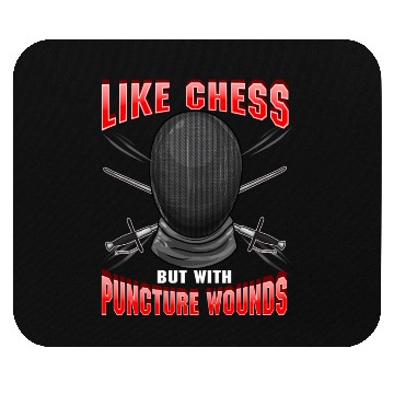 Discover Fencing Like Chess But With Puncture Wounds Athlet Mouse Pads