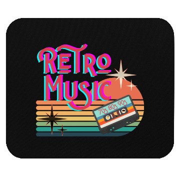 Discover Retro music 70s 80s 90s Mouse Pads