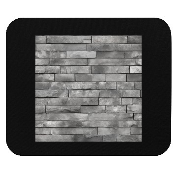 Discover Gray Stone Brick Wall Pattern Mouse Pads