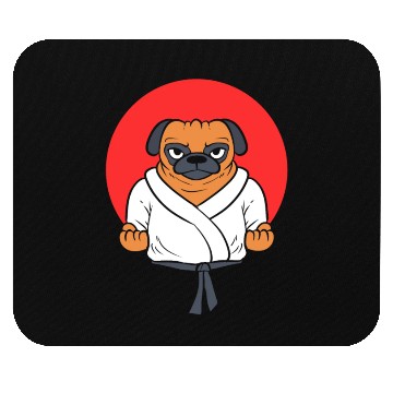Discover Pug Karate Karate Students Mouse Pads