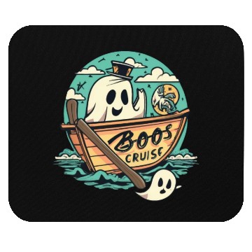 Discover Spooky Cute Kawaii Ghost Design – Boos Cruise Mouse Pads